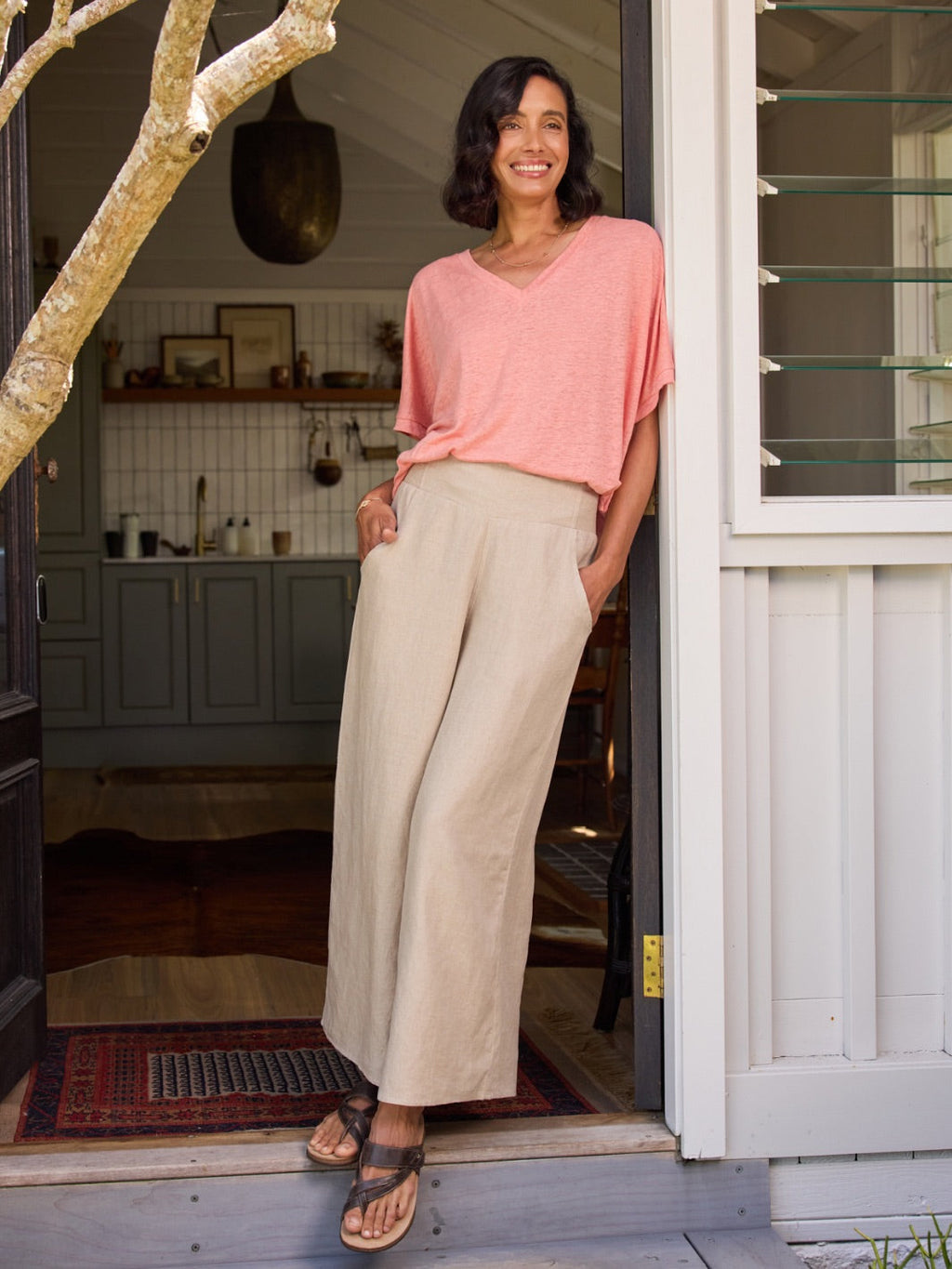 Portillo French Linen Pants Flax