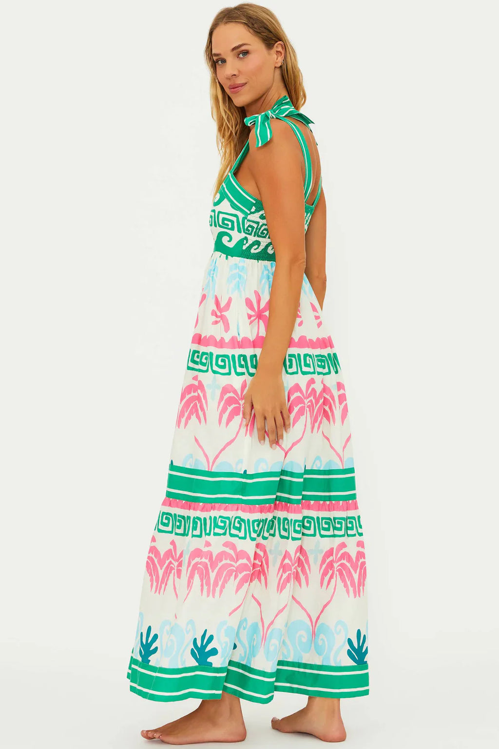 Beach Riot Cami Dress in Tropical Palm