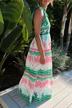 Beach Riot Cami Dress in Tropical Palm