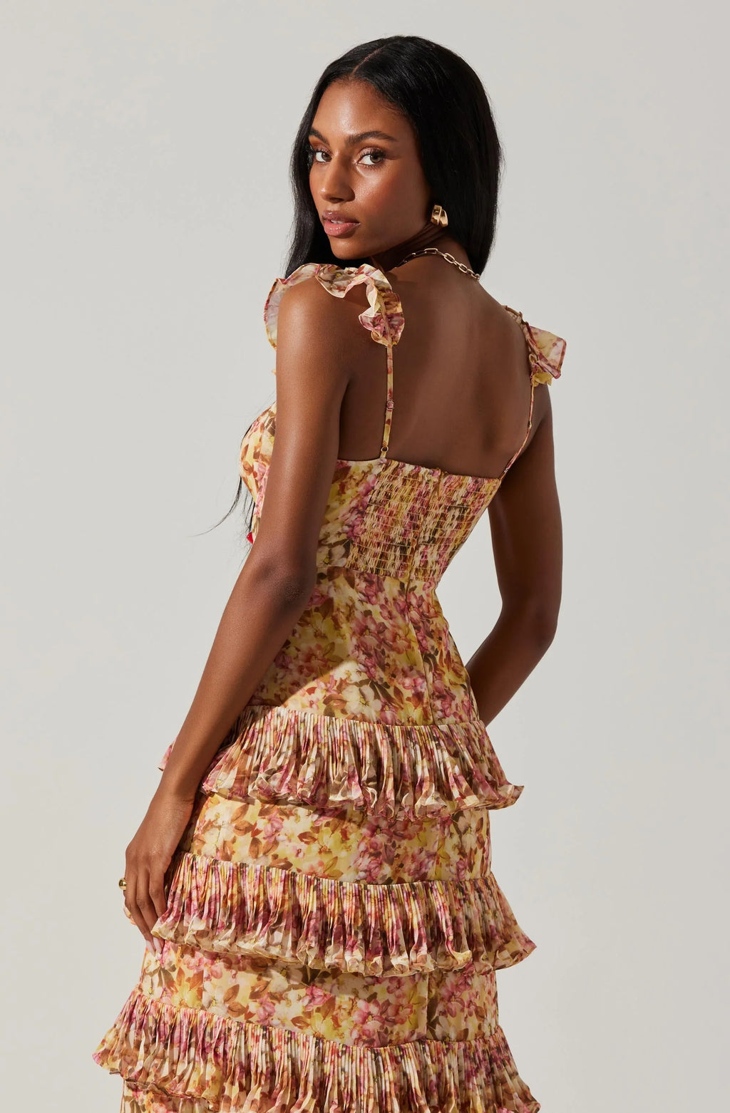 ASTR The Label Ayesha Tiered Ruffle Maxi Dress