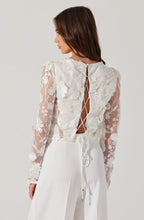 ASTR The Label Bryne Floral Applique Top