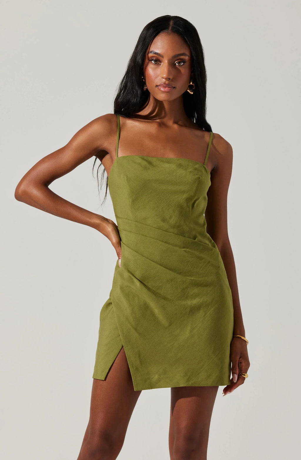 ASTR The Label Isadora Draped Mini Dress