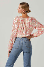 ASTR The Label Kamari Floral Burnout Top