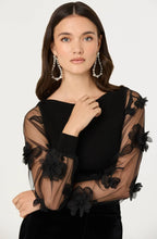 ASTR The Label Meagan Floral Applique Sweater