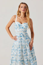 ASTR The Label Pellagia Floral Eyelet Midi Dress