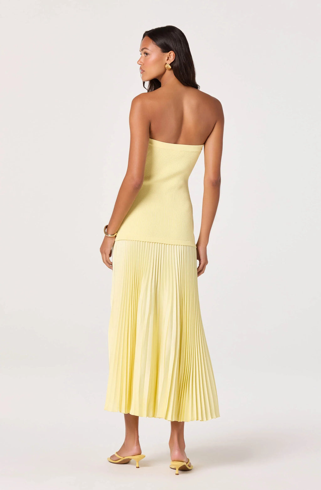 ASTR The Label Selune Mixed Media Maxi Dress