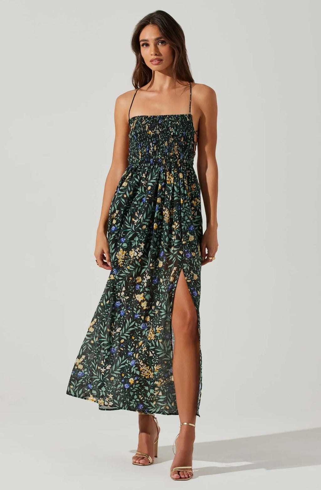 ASTR The Label Stasia Smocked Dress