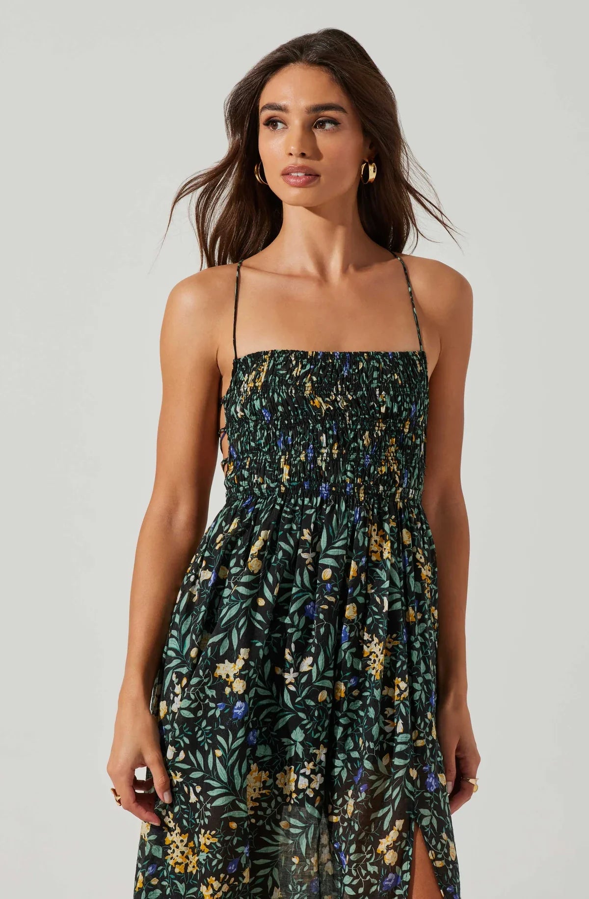 ASTR The Label Stasia Smocked Dress