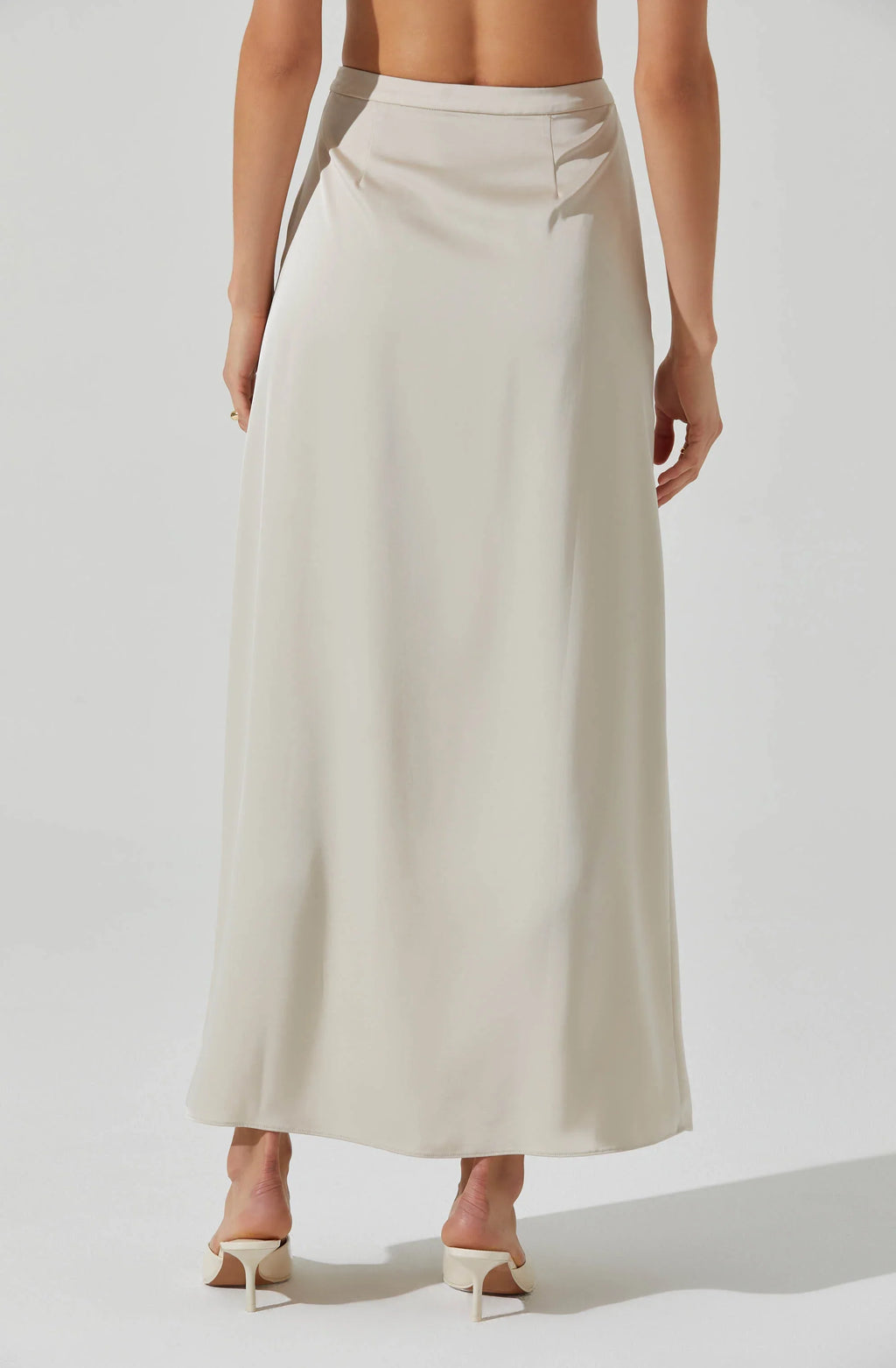 ASTR The Label Vitella Satin Maxi Skirt