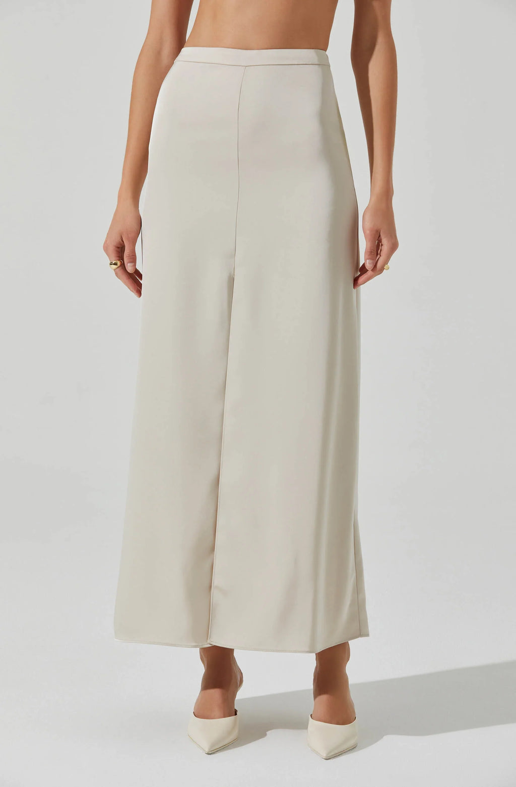 ASTR The Label Vitella Satin Maxi Skirt