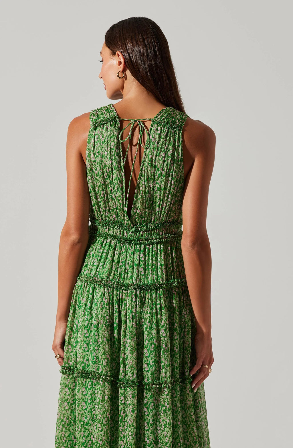 ASTR The Label Edessa Tiered Ruffle Maxi