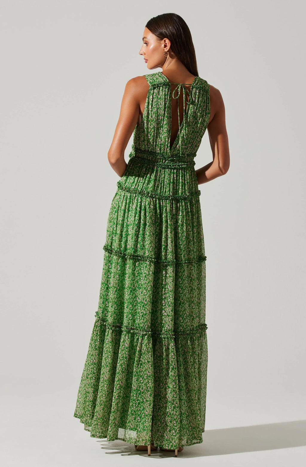 ASTR The Label Edessa Tiered Ruffle Maxi