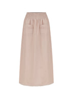 Aurora French Linen Skirt Tea Rose