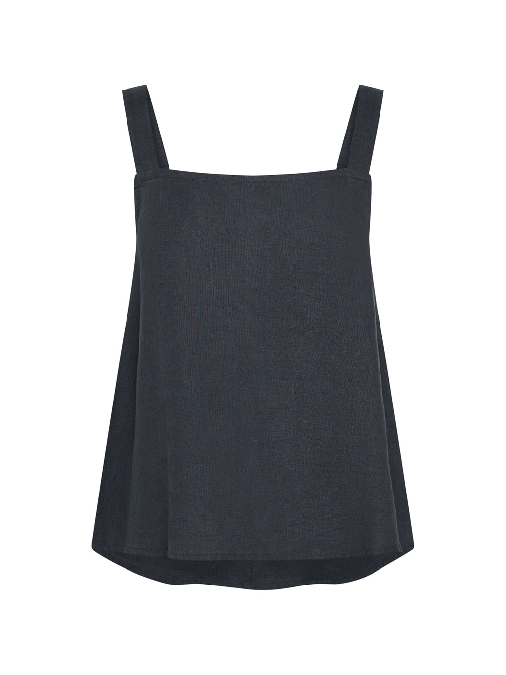 Soella French Linen Top Charcoal