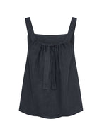 Soella French Linen Top Charcoal