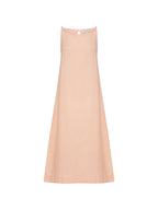 Peony French Linen Dress Coral