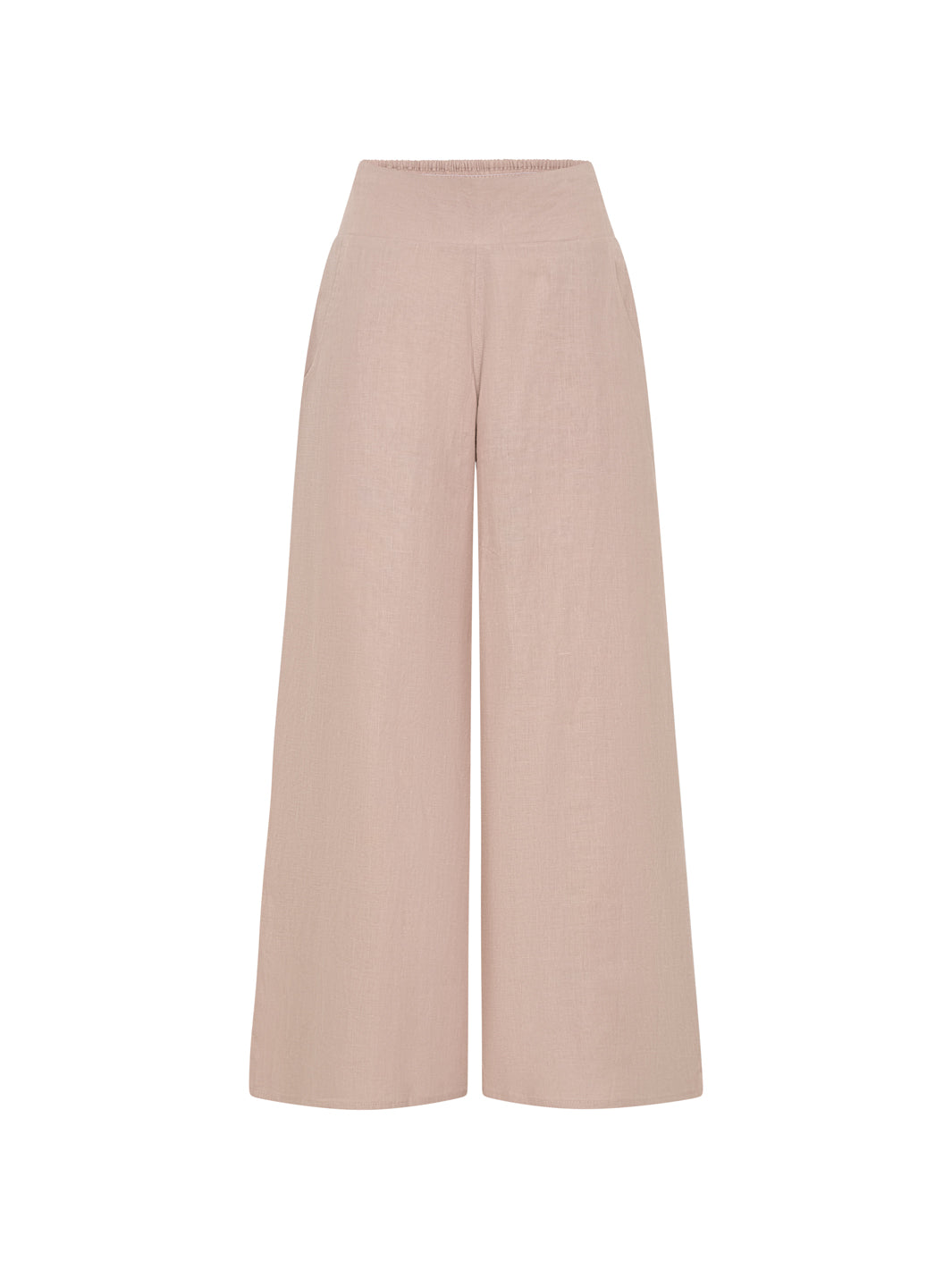 Portillo French Linen Pants Tea Rose