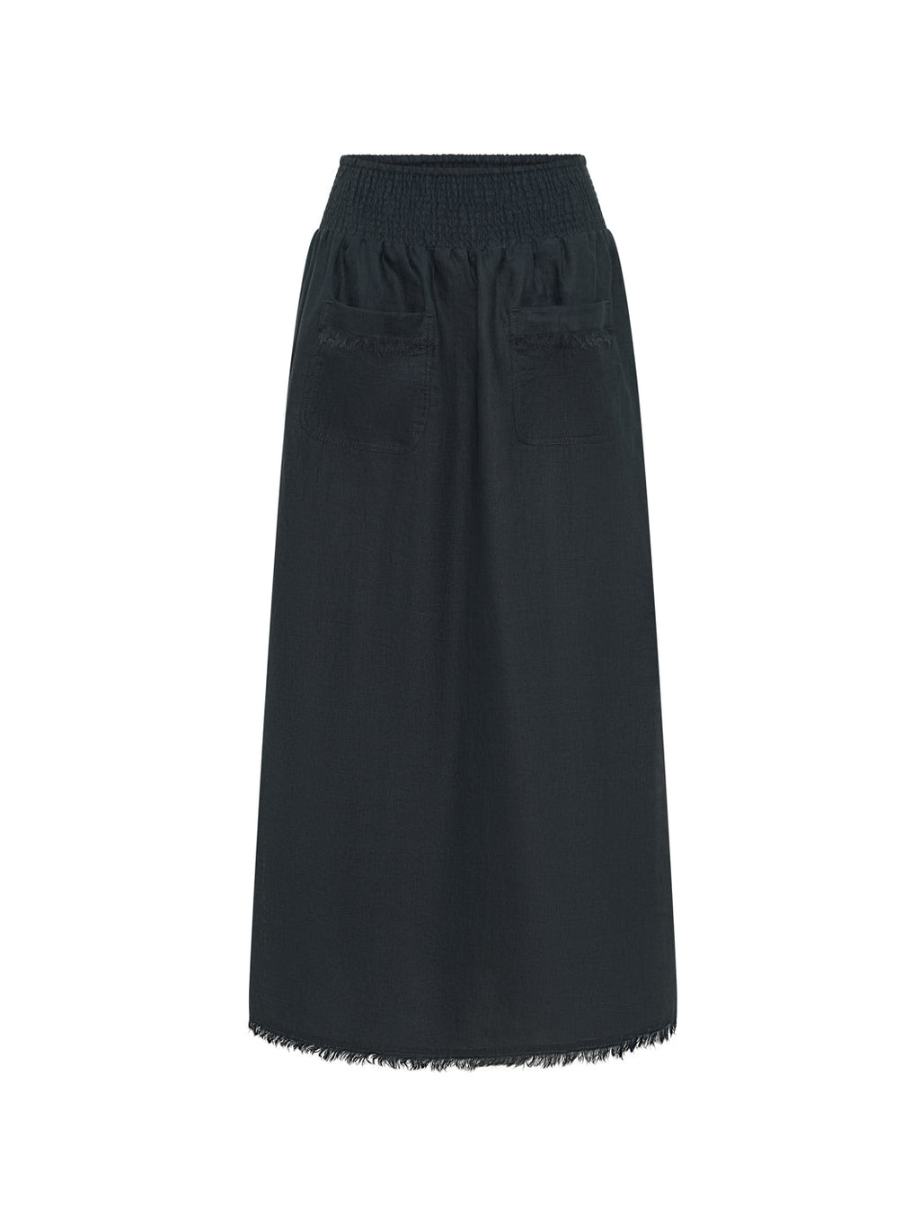 Aurora French Linen Skirt Charcoal
