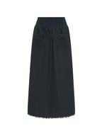 Aurora French Linen Skirt Charcoal