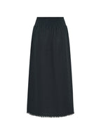Aurora French Linen Skirt Charcoal