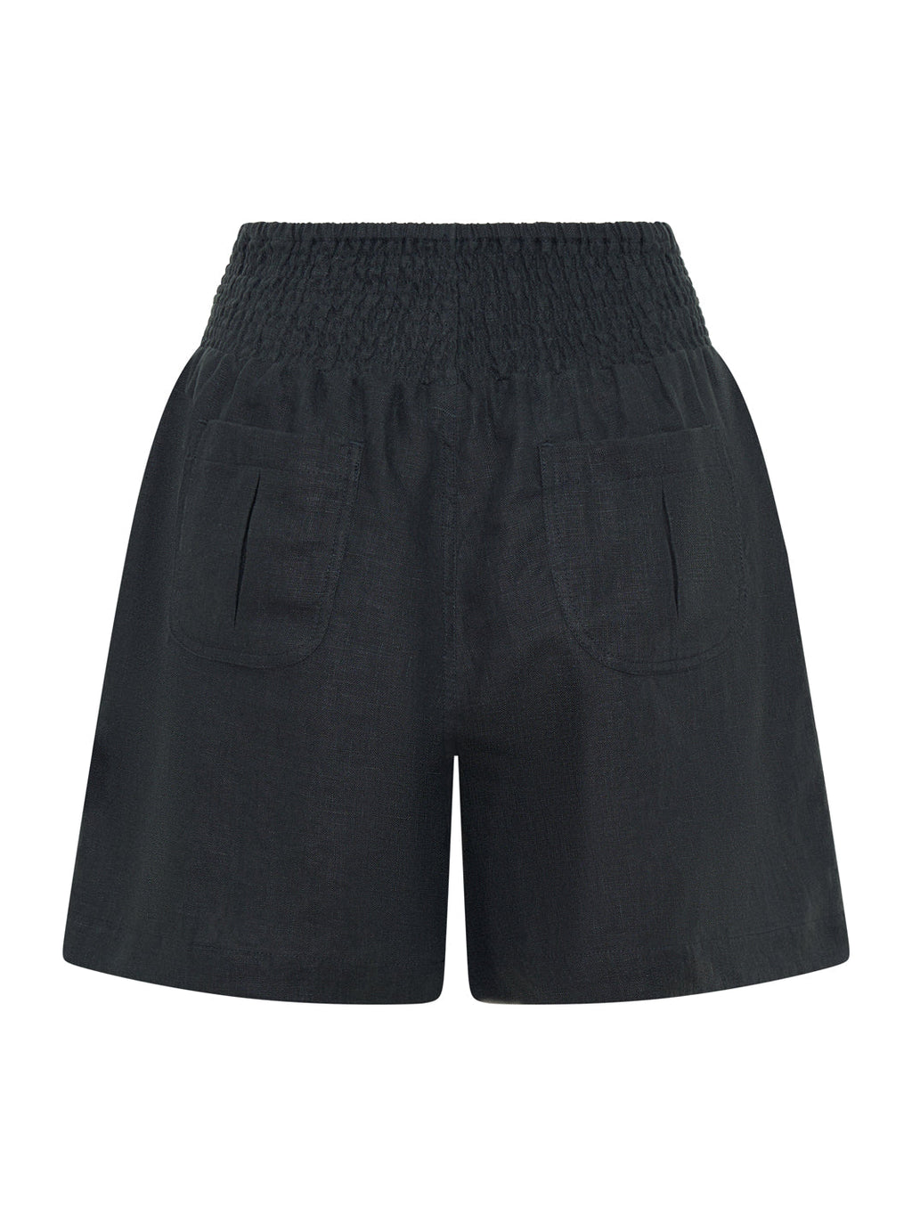 Mae French Linen Shorts Charcoal