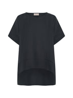 Costa French Linen and Cotton Top Charcoal