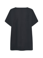 Costa French Linen and Cotton Top Charcoal