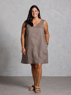 Beachcomber French Linen Dress Elm