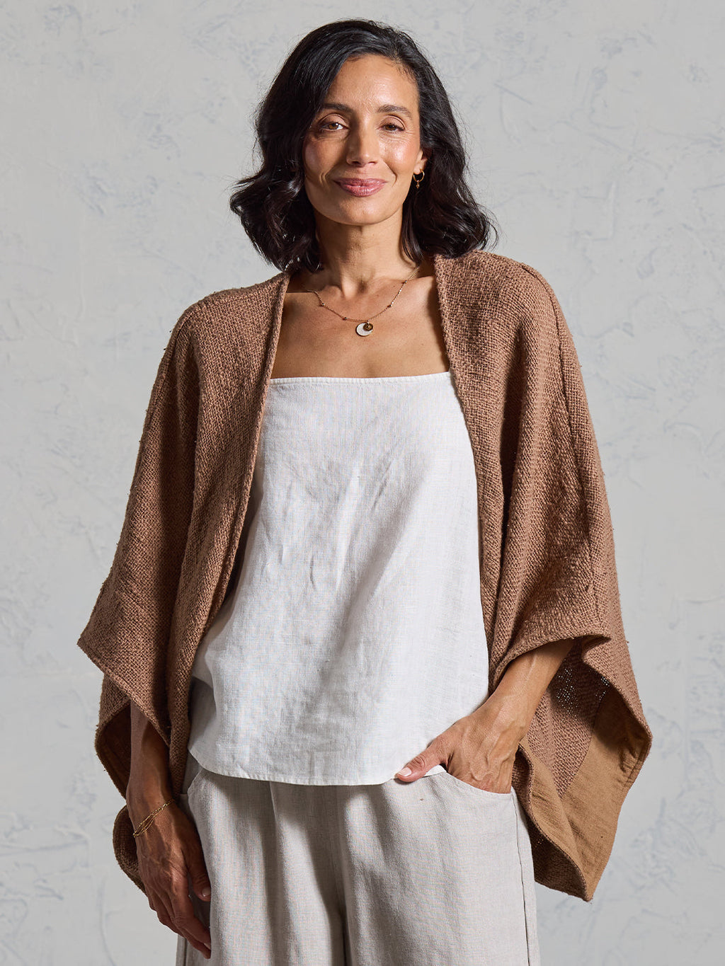 Bloom Cotton Shrug Desert Sand