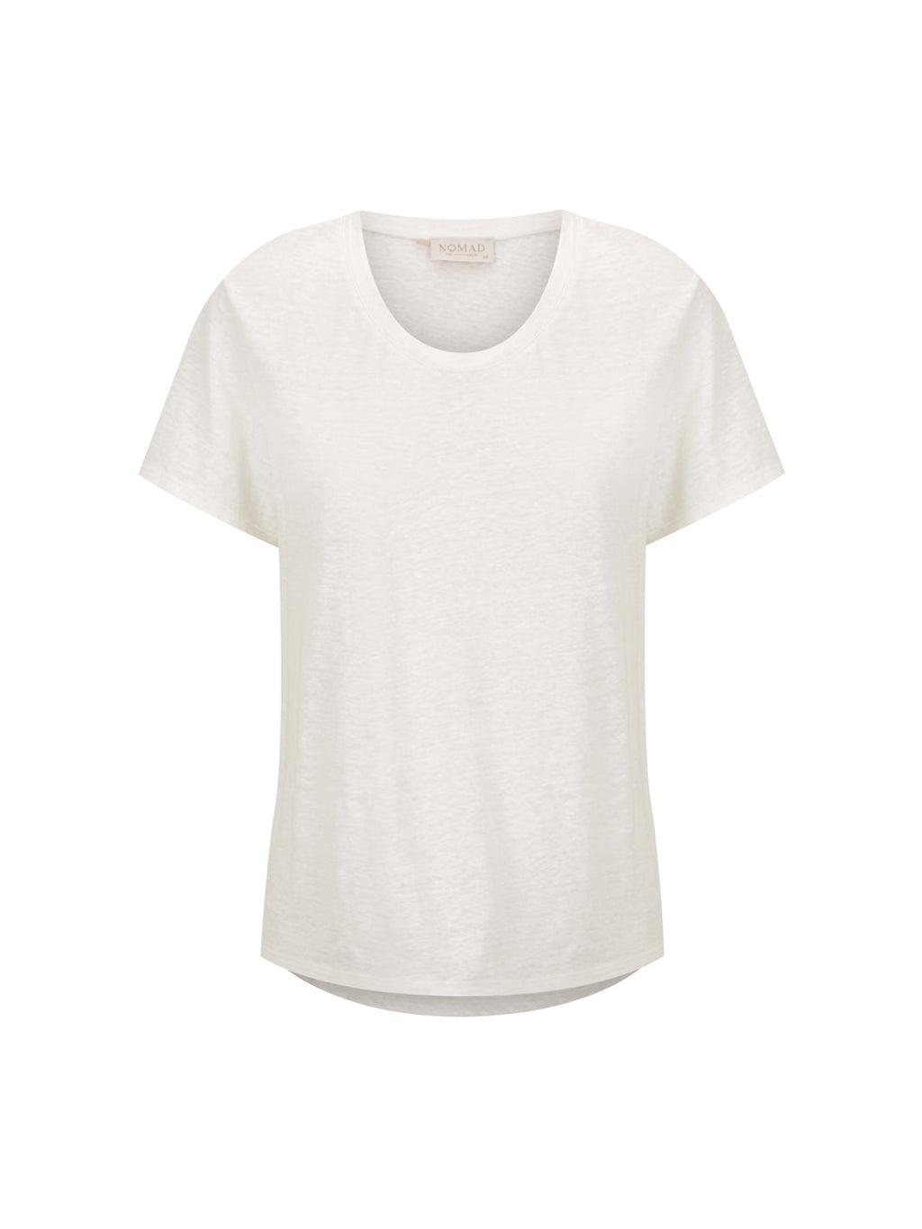 Clovelly French Linen T-Shirt Coconut