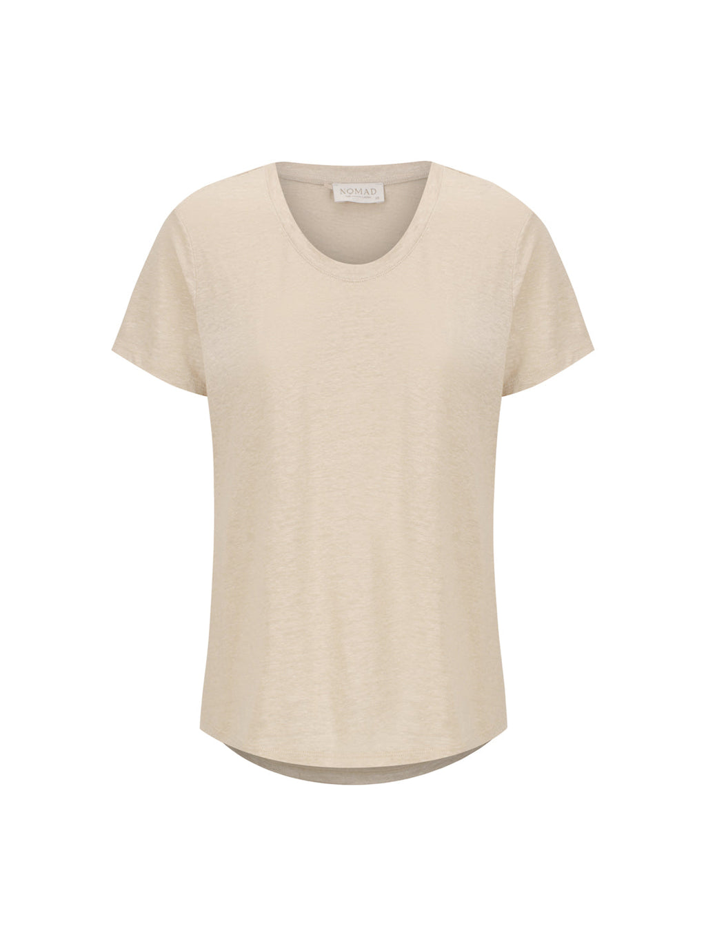 Clovelly French Linen T-Shirt Stone