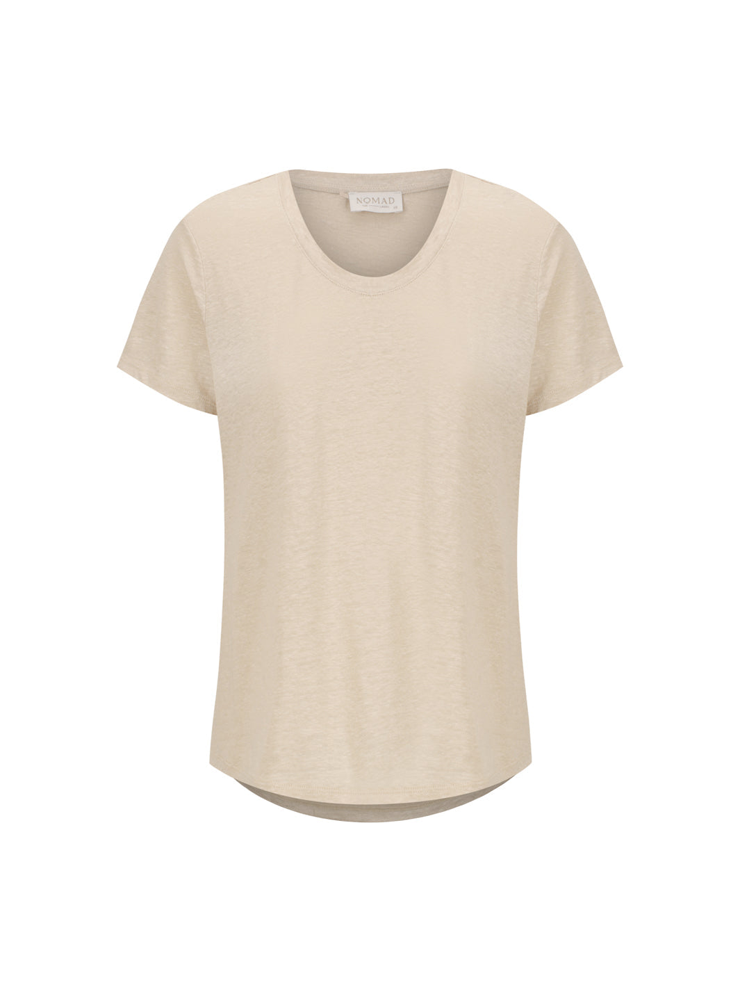Clovelly French Linen T-Shirt Stone