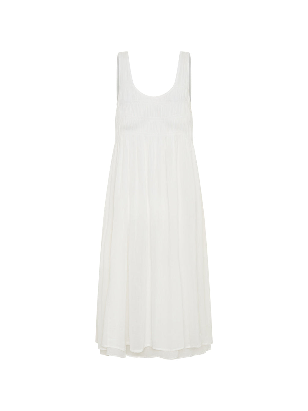 Del Monte Midi Cotton Dress Coconut