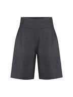 Cove Bermuda French Linen Shorts Charcoal