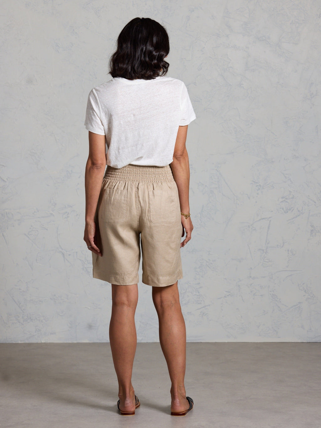 Cove Bermuda French Linen Shorts Tuffet
