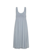 Del Monte Midi Cotton Dress Slate Blue