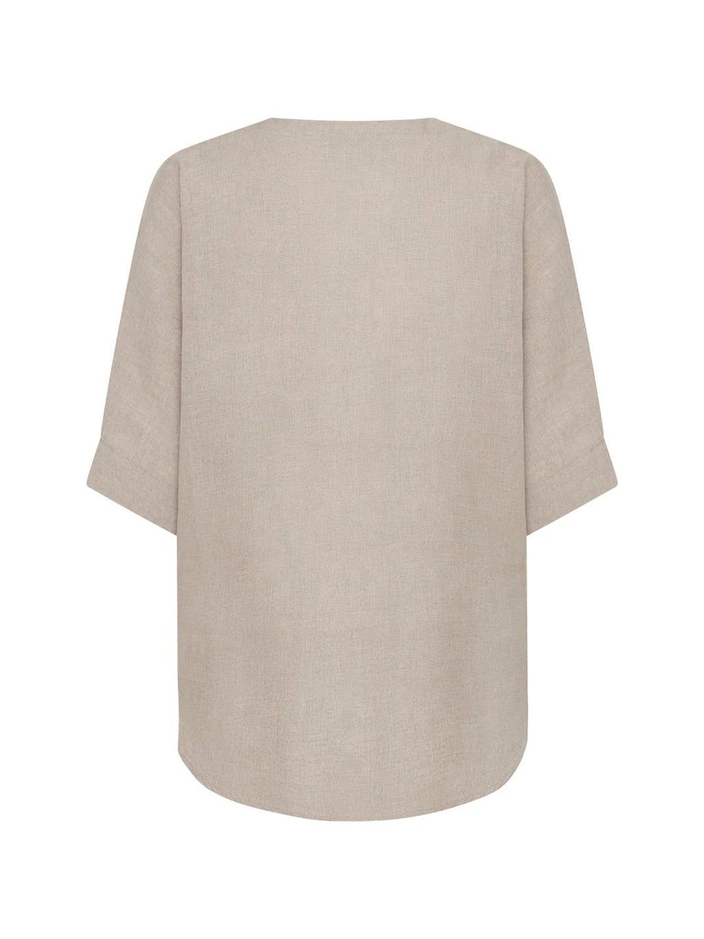 Dune French Linen Shirt Almond