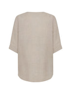 Dune French Linen Shirt Almond