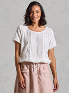 Daisy Organic Cotton Blouse Ivory