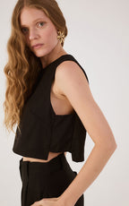 Dress To Geometric Linen Tank