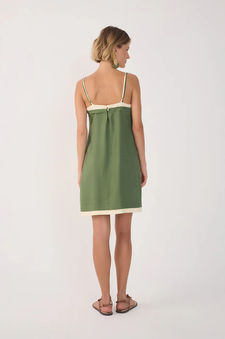 Dress To Contrast Layered Mini Dress