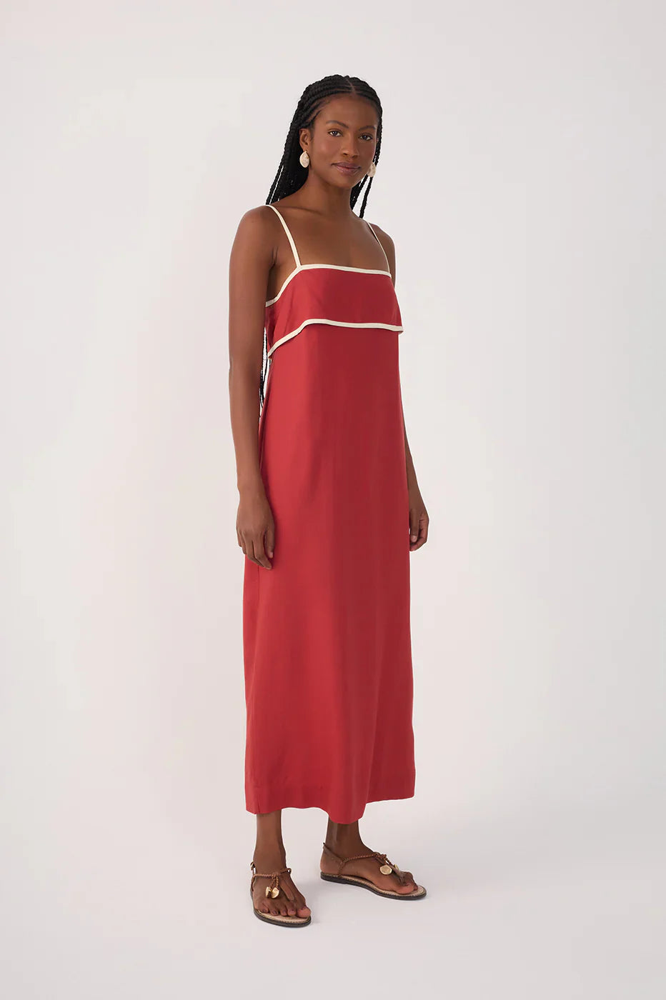 Dress To Red Sunset Midi Dress
