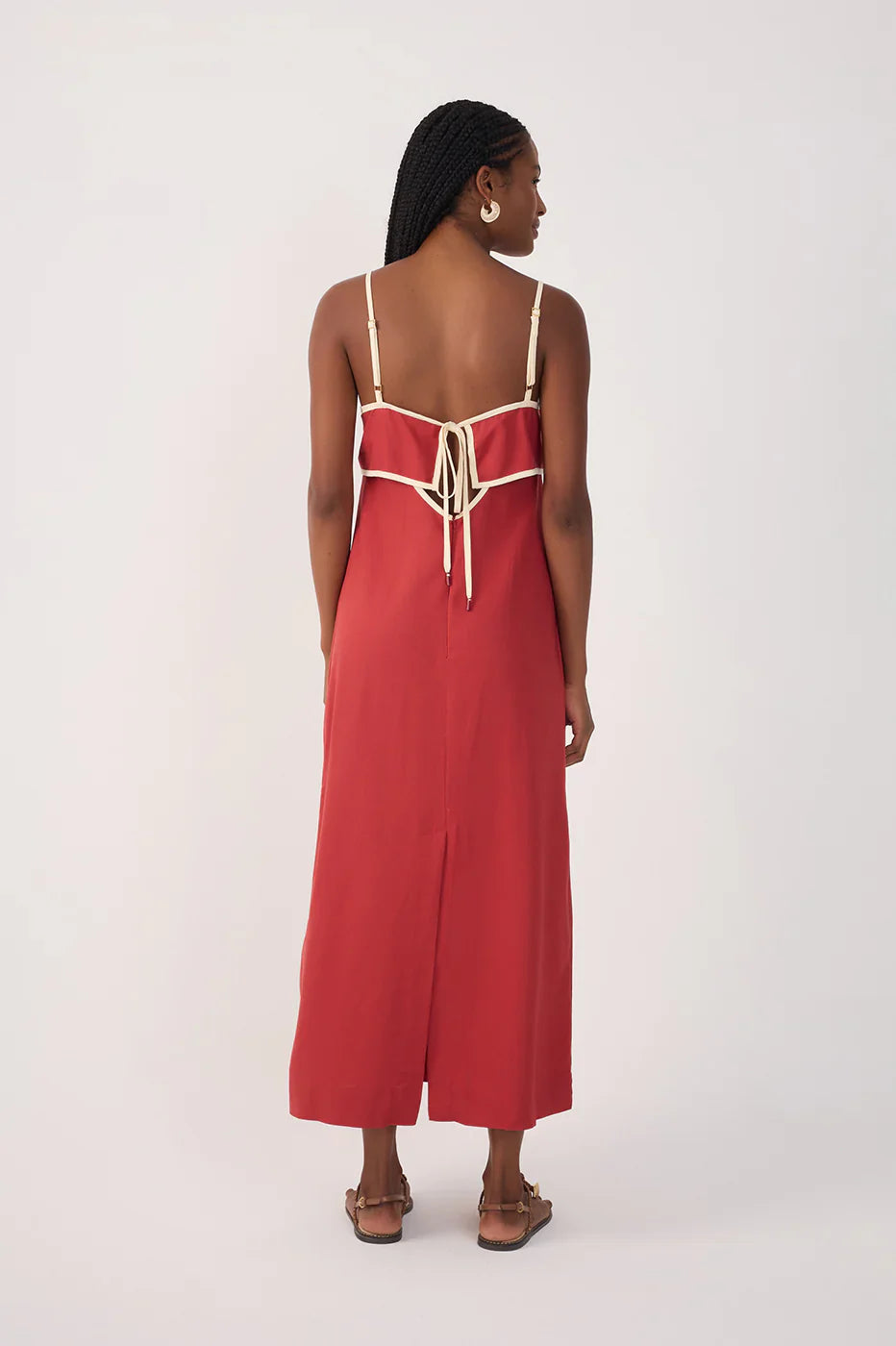 Dress To Red Sunset Midi Dress