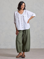 Dune French Linen Shirt White