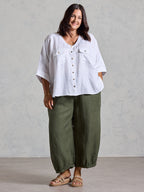Dune French Linen Shirt White
