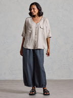 Dune French Linen Shirt Almond