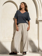 Sadhu French Linen Pants Flax