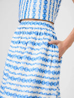 French Connection Structured Taffeta Midi Skirt