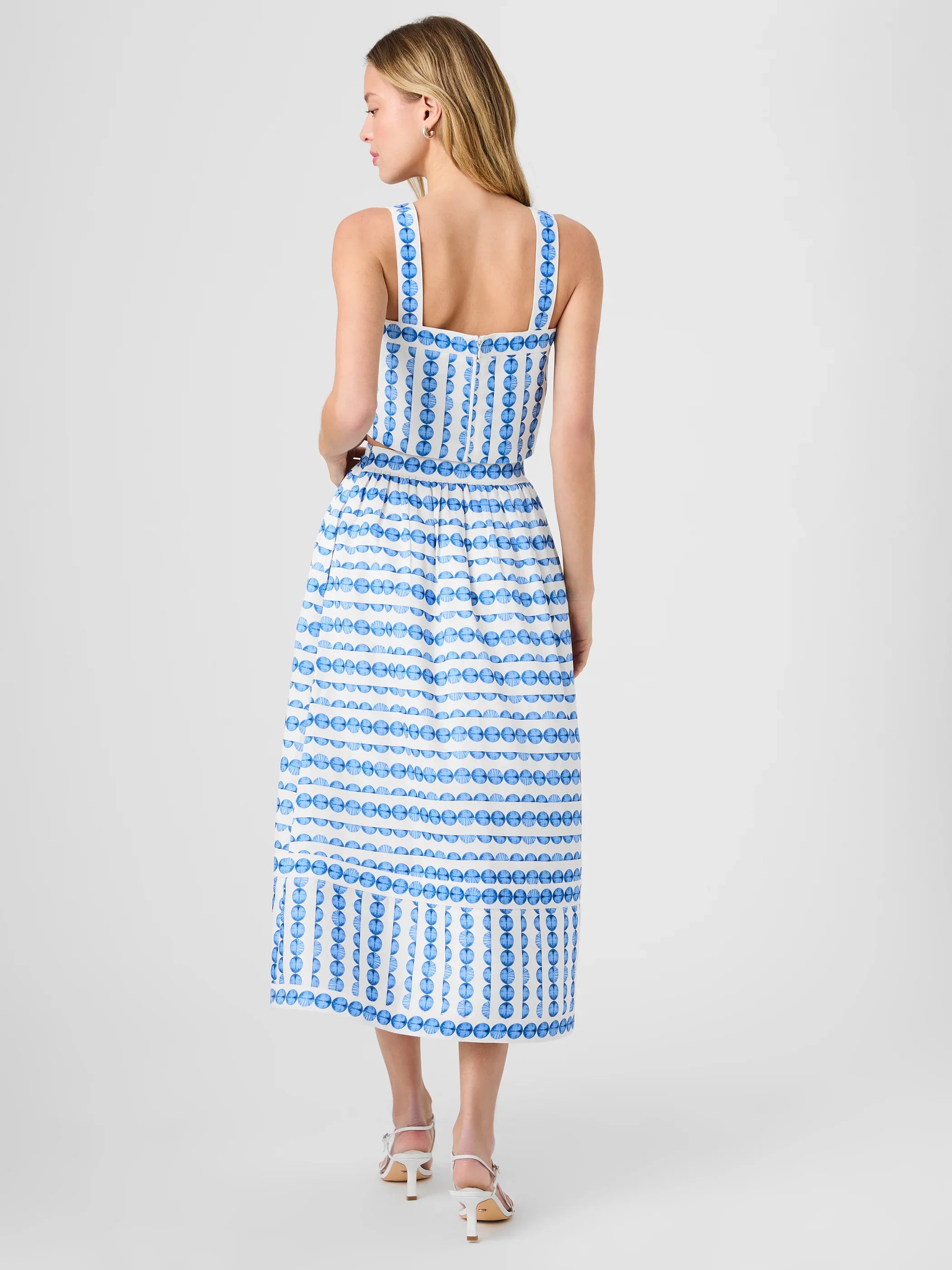 French Connection Structured Taffeta Midi Skirt