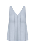 Giana French Linen Top Slate Blue